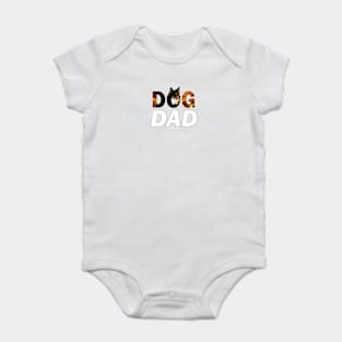 DOG DAD - Chihuahua oil painting word art Baby Bodysuit